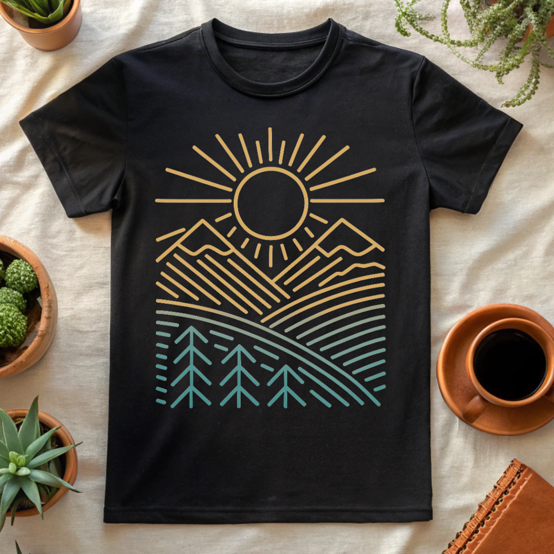 SUNNY MOUNTAINS T-SHIRT - T-Shirt - Astrotees.co