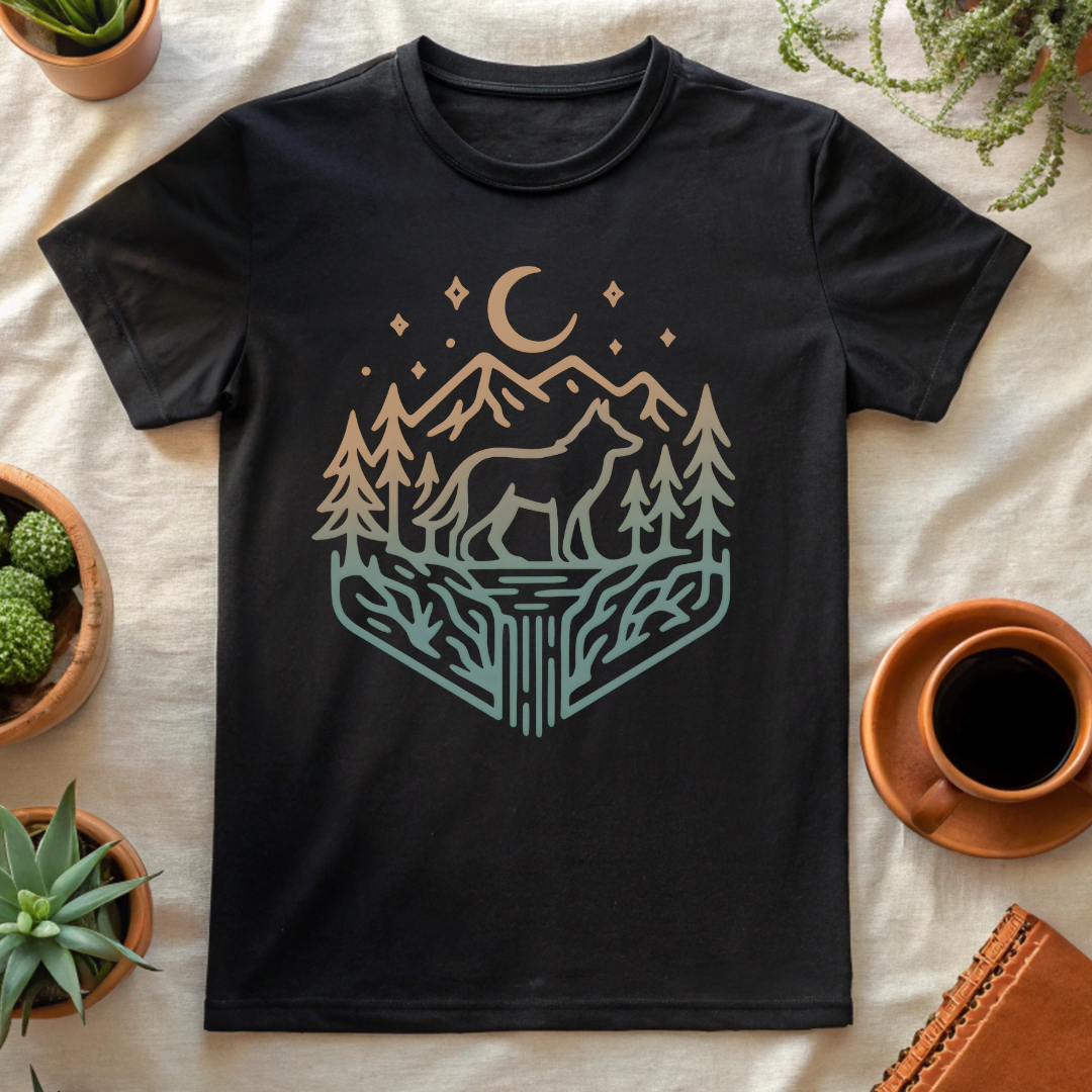 WOLF PATH T-SHIRT - T-Shirt - Astrotees.co