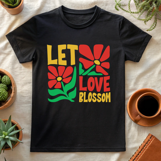 LET LOVE BLOSSOM T-SHIRT - T-Shirt - Astrotees.co