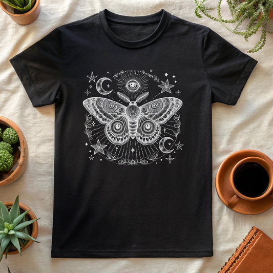 CELESTIAL MOTH T-SHIRT - T-Shirt - Astrotees.co