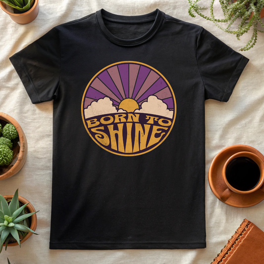 BORN TO SHINE T-SHIRT - T-Shirt - Astrotees.co