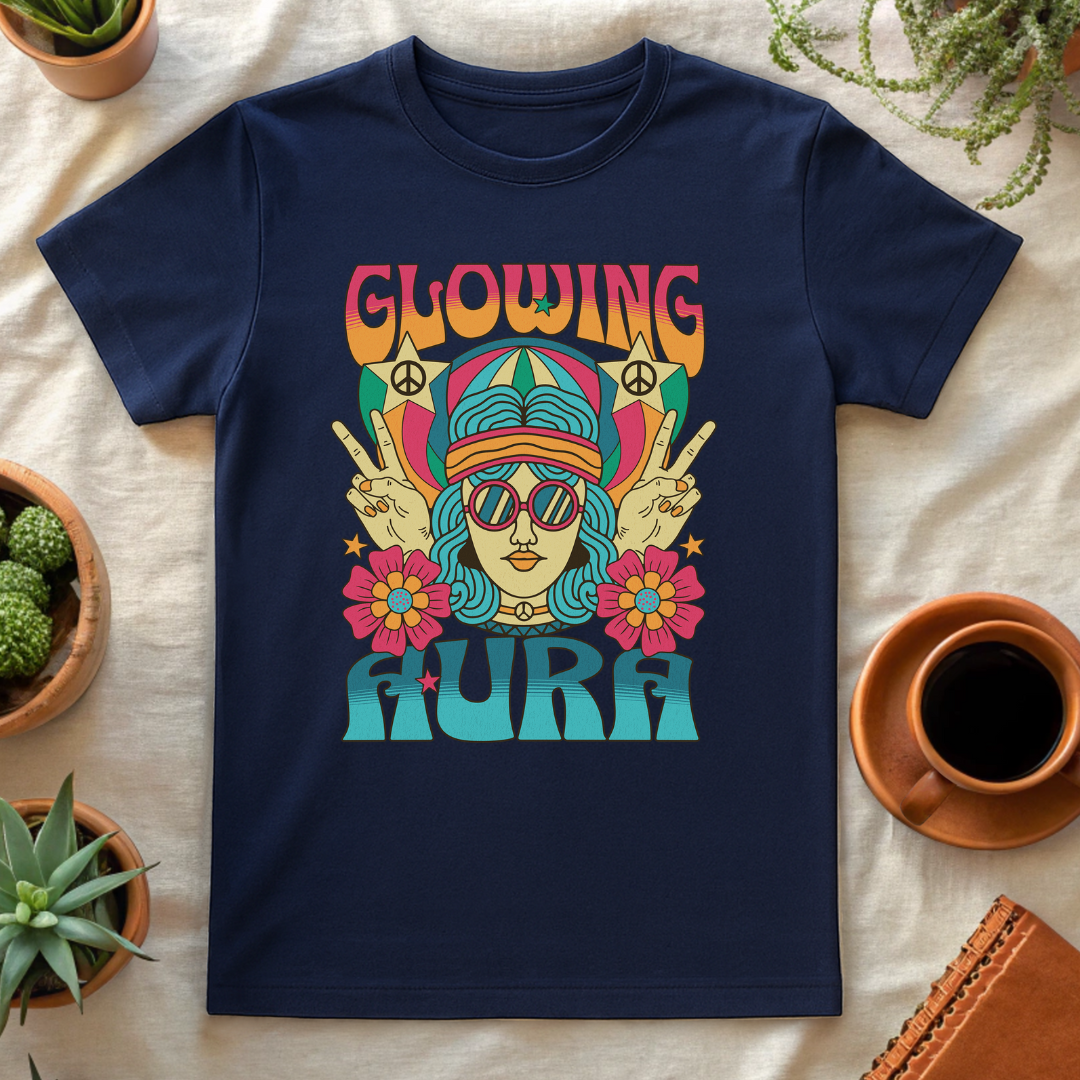 GLOWING AURA T-SHIRT - T-Shirt - Astrotees.co
