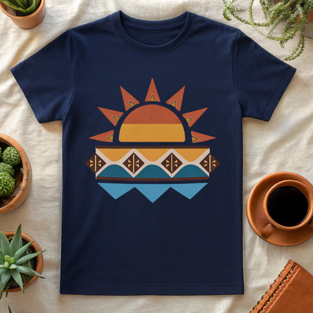 TRIBAL SUNSET T-SHIRT - T-Shirt - Astrotees.co