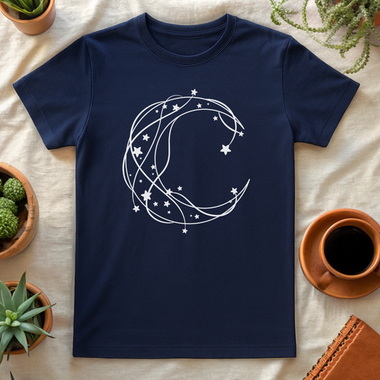 STARS AND MOON T-SHIRT - T-Shirt - Astrotees.co