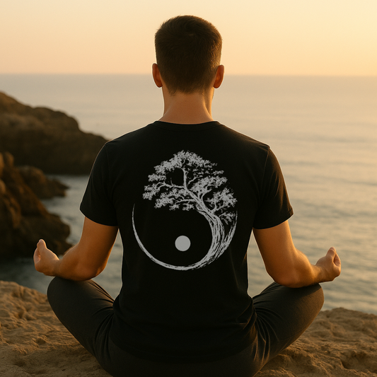YIN YANG TREE BACK T-SHIRT - T-Shirt - Astrotees.co