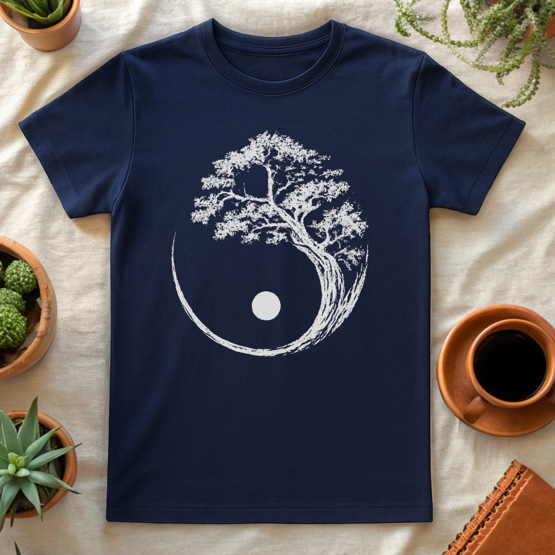 YIN YANG TREE T-SHIRT - T-Shirt - Astrotees.co