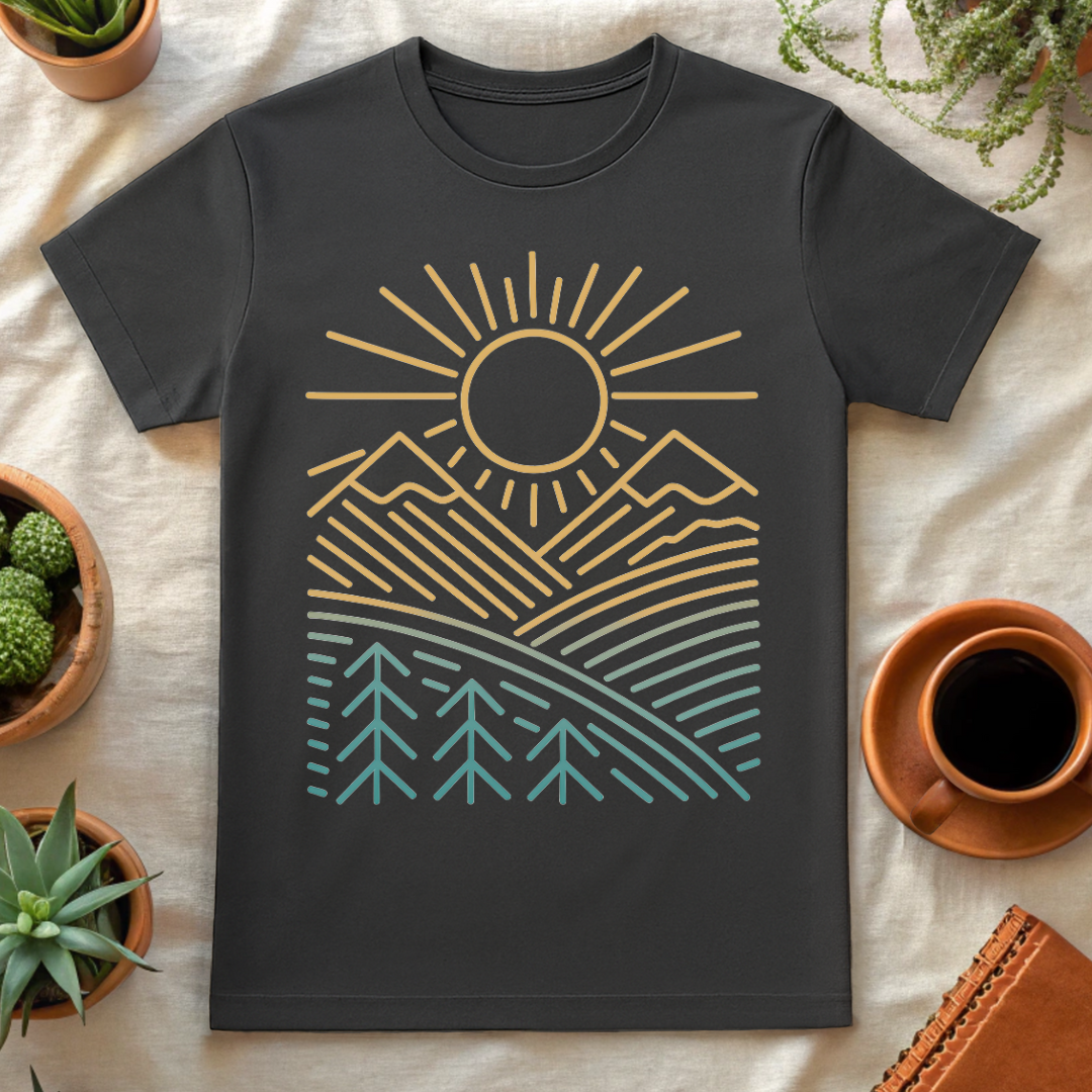 SUNNY MOUNTAINS T-SHIRT - T-Shirt - Astrotees.co