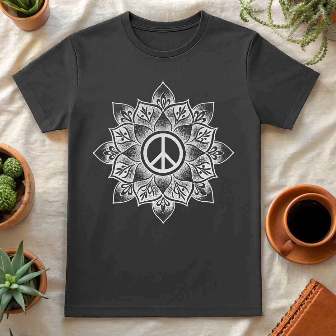 FADED PEACE BLOSSOM T-SHIRT - T-Shirt - Astrotees.co