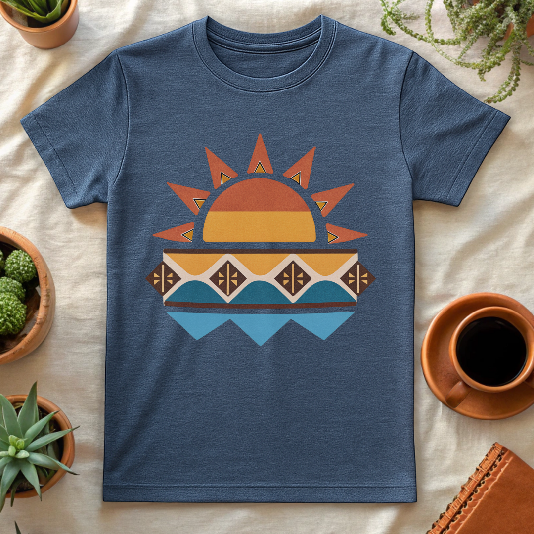 TRIBAL SUNSET T-SHIRT - T-Shirt - Astrotees.co