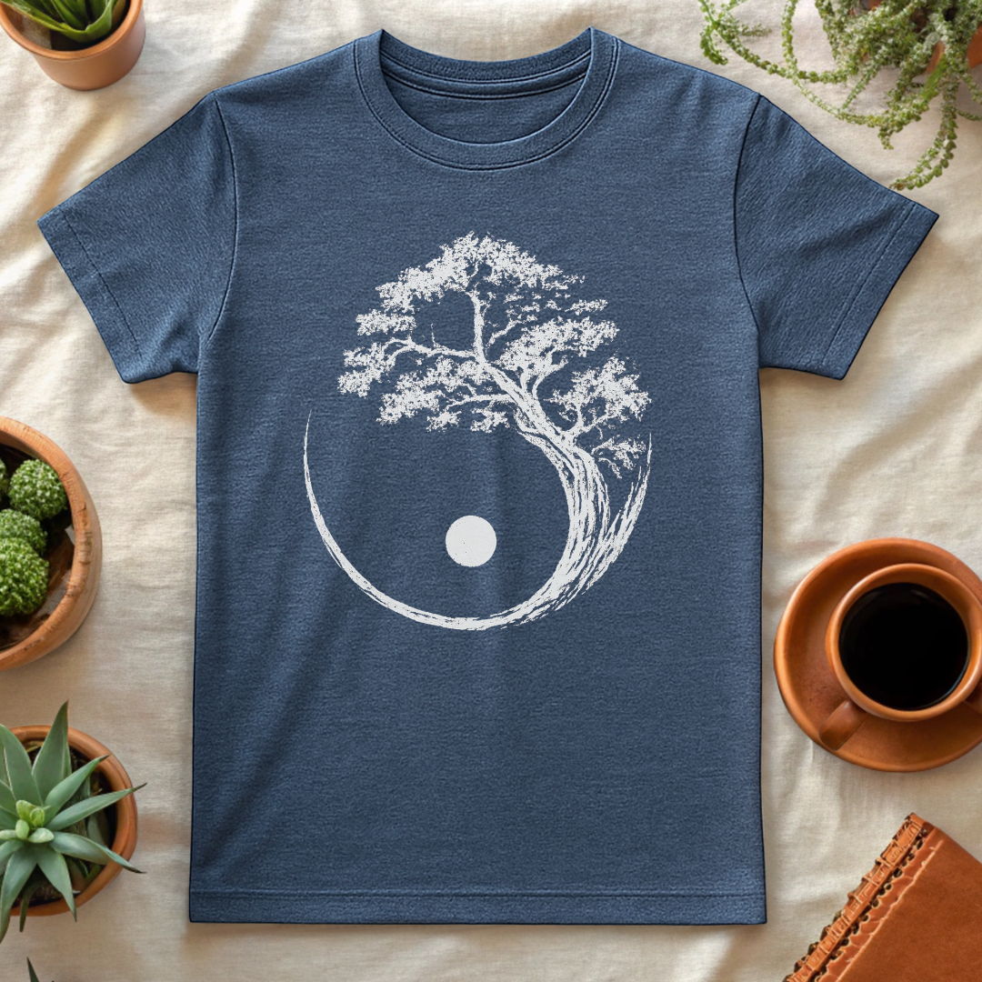 YIN YANG TREE T-SHIRT - T-Shirt - Astrotees.co
