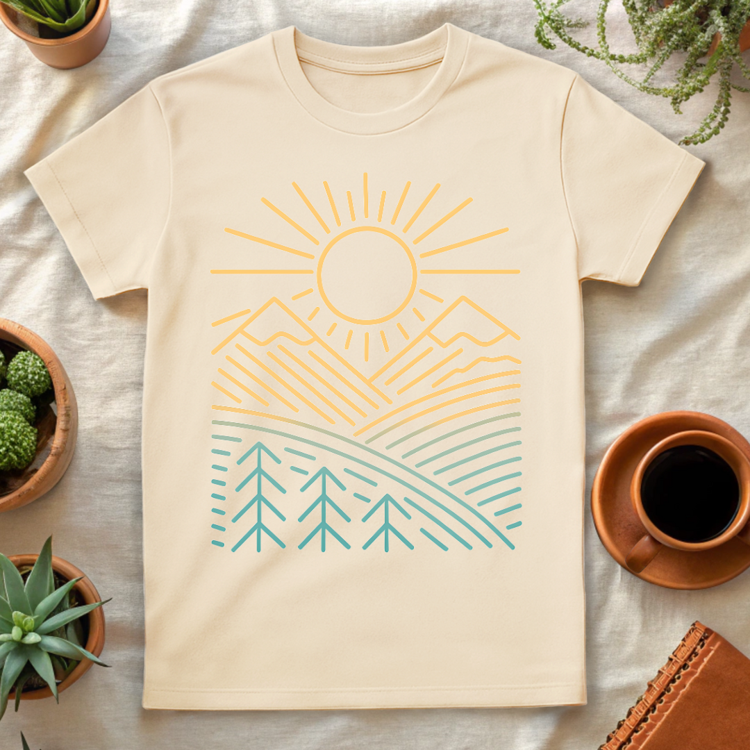 SUNNY MOUNTAINS T-SHIRT - T-Shirt - Astrotees.co