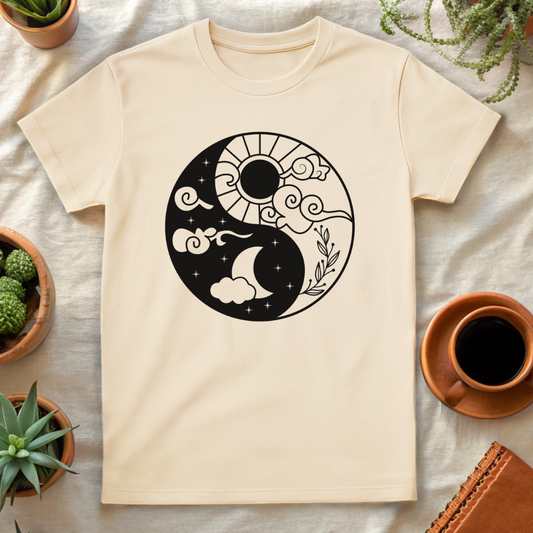 CELESTIAL YINYANG T-SHIRT - T-Shirt - Astrotees.co