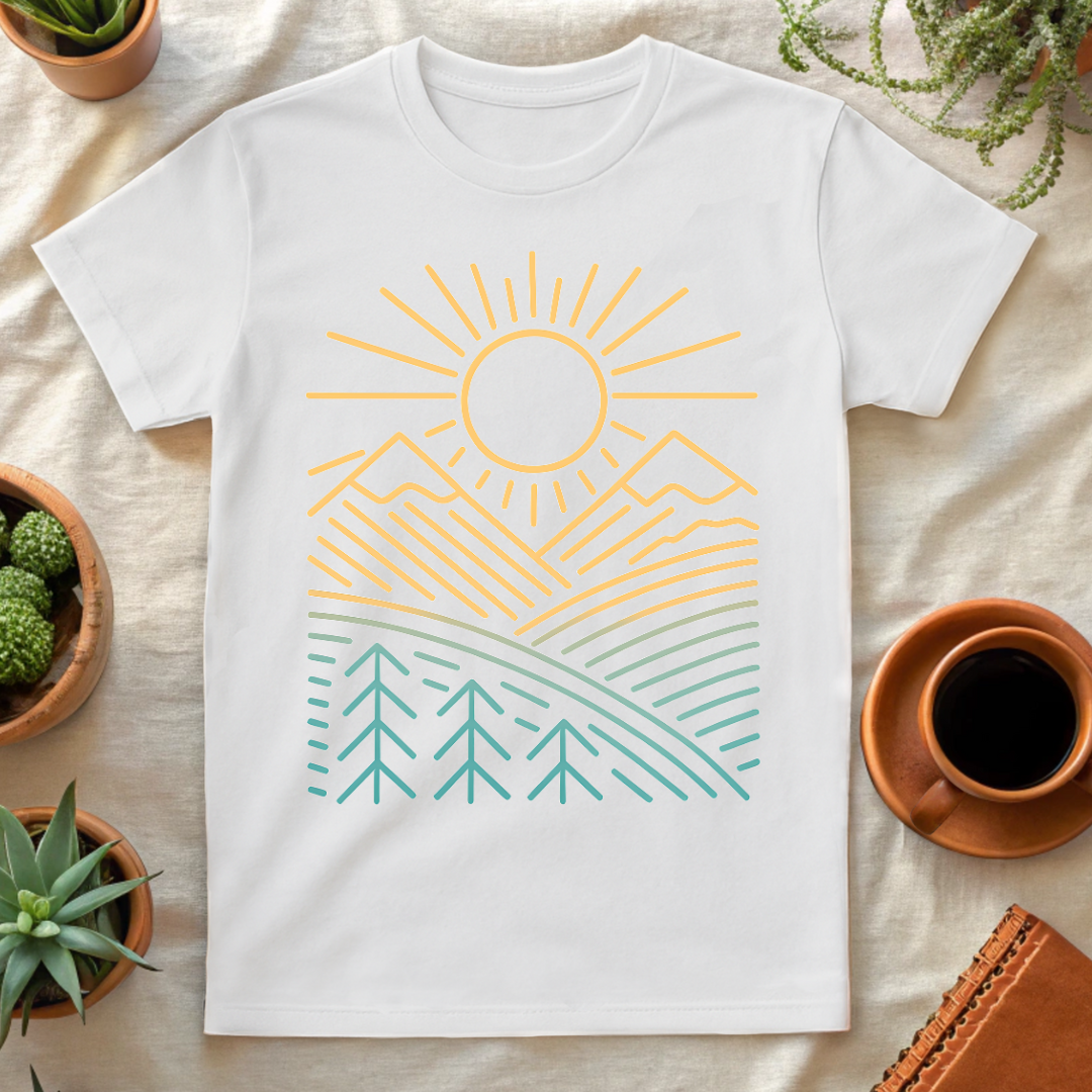 SUNNY MOUNTAINS T-SHIRT - T-Shirt - Astrotees.co
