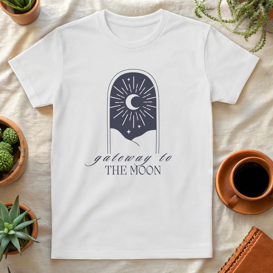 DOOR TO THE MOON T-SHIRT - T-Shirt - Astrotees.co