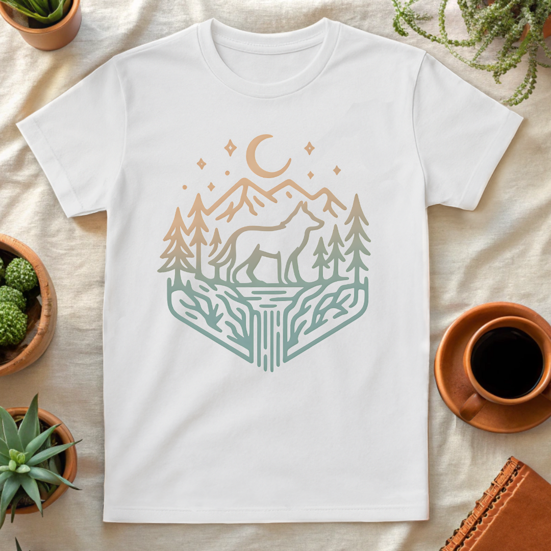 WOLF PATH T-SHIRT - T-Shirt - Astrotees.co