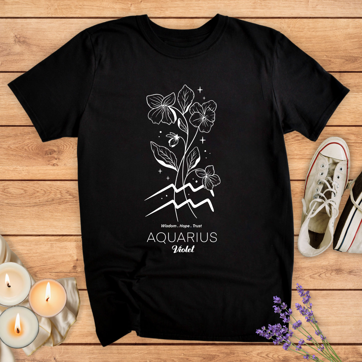 AQURIUS FLOWER T-SHIRT