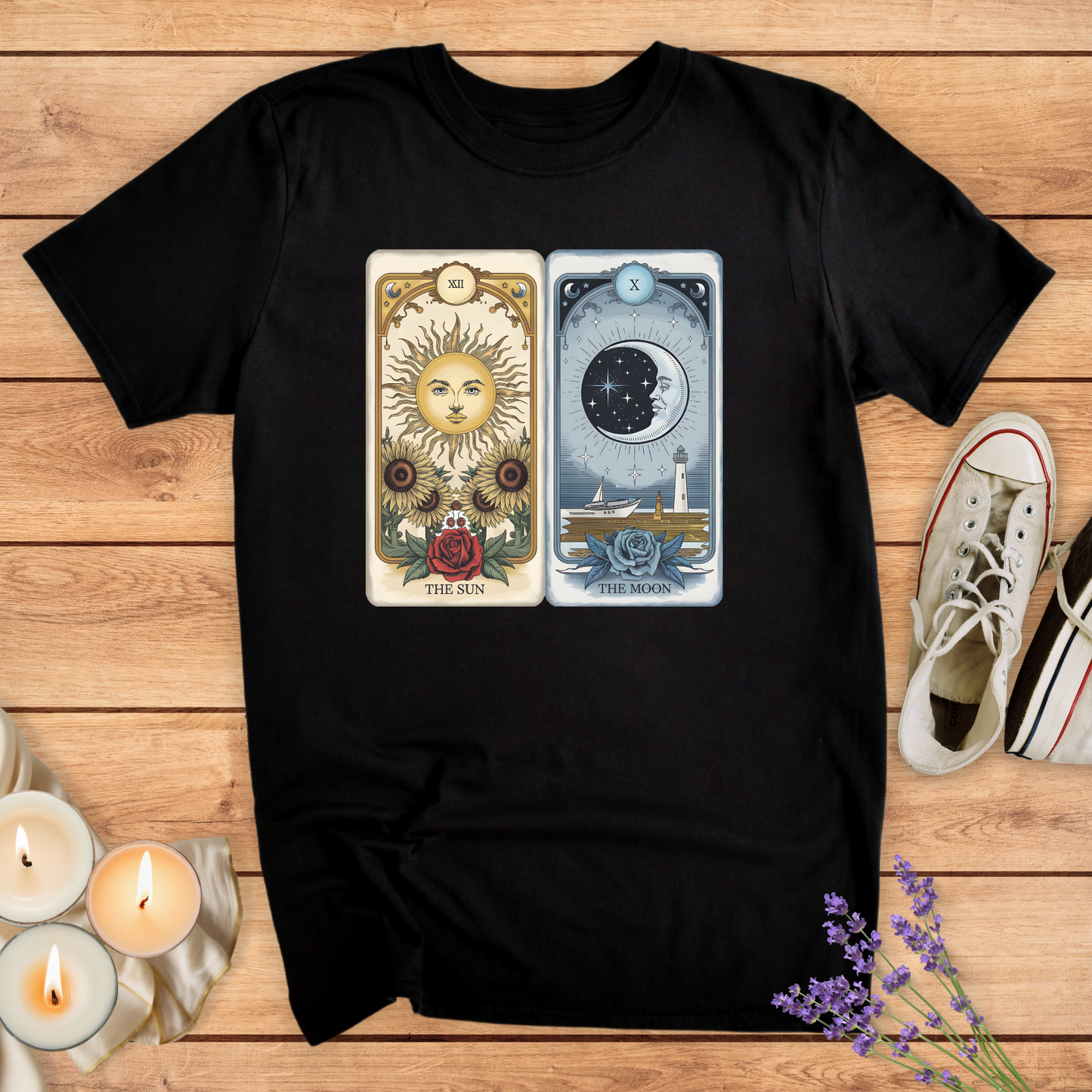 THE SUN, THE MOON T-SHIRT