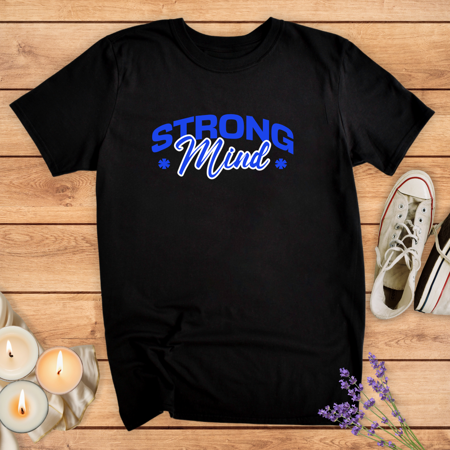 STRONG MIND BABY T-SHIRT - Print Material - Vibe Culture