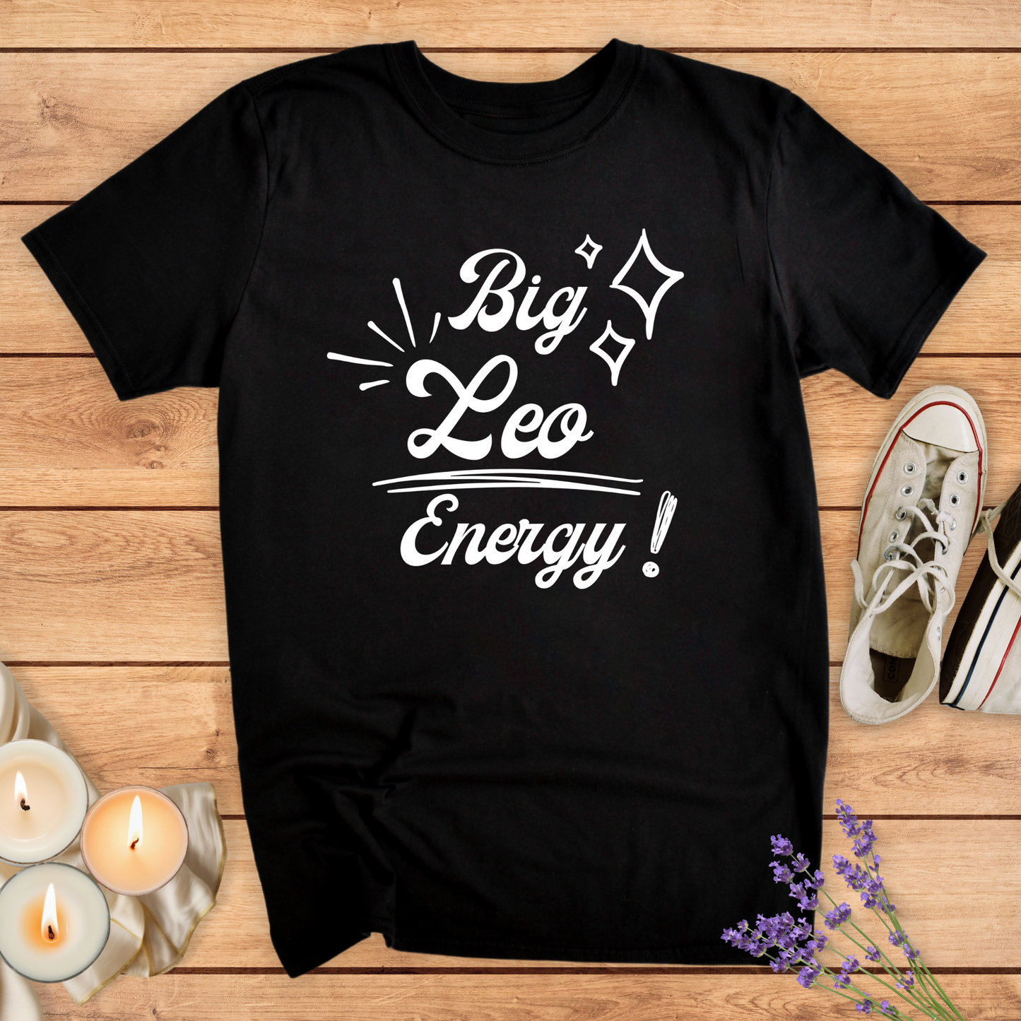 BIG LEO ENERGY T-SHIRT - Print Material - Vibe Culture