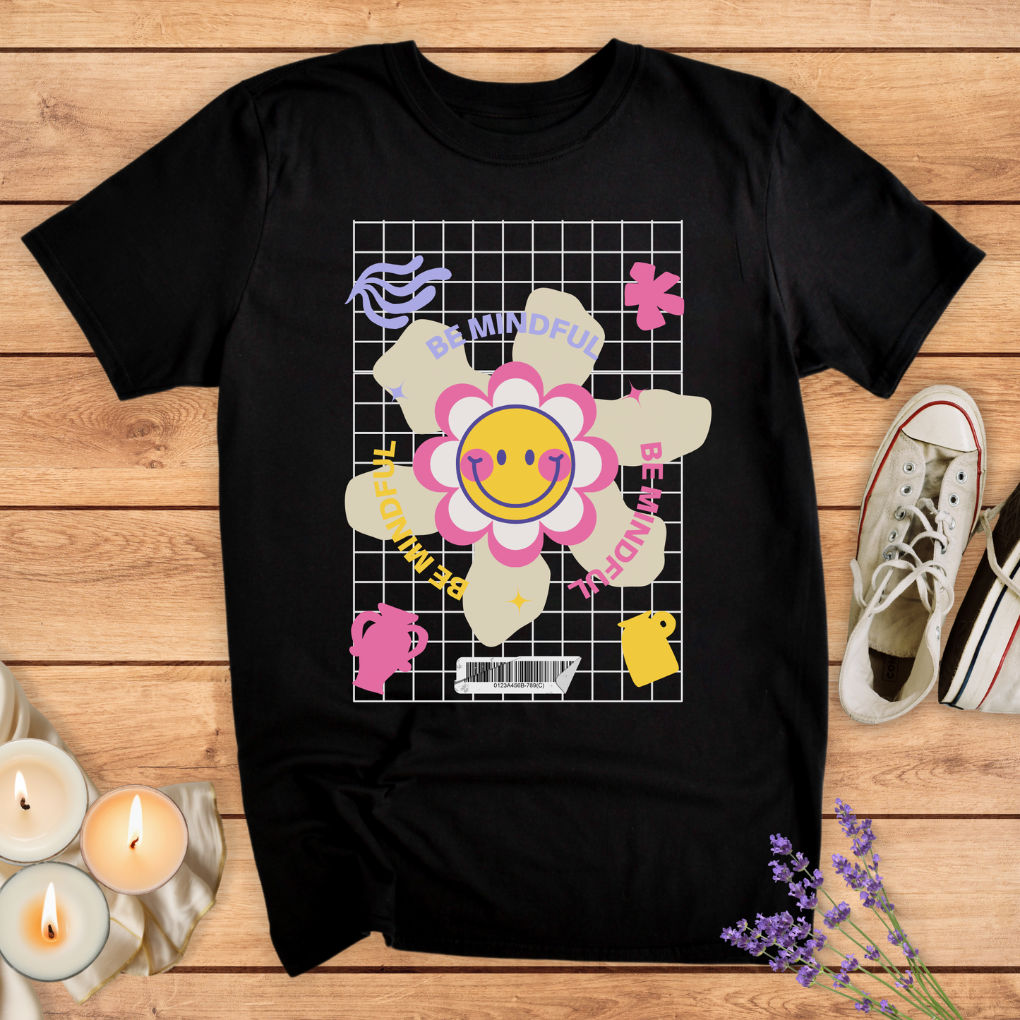 LET'S BE MINDFUL T-SHIRT - Print Material - Vibe Culture