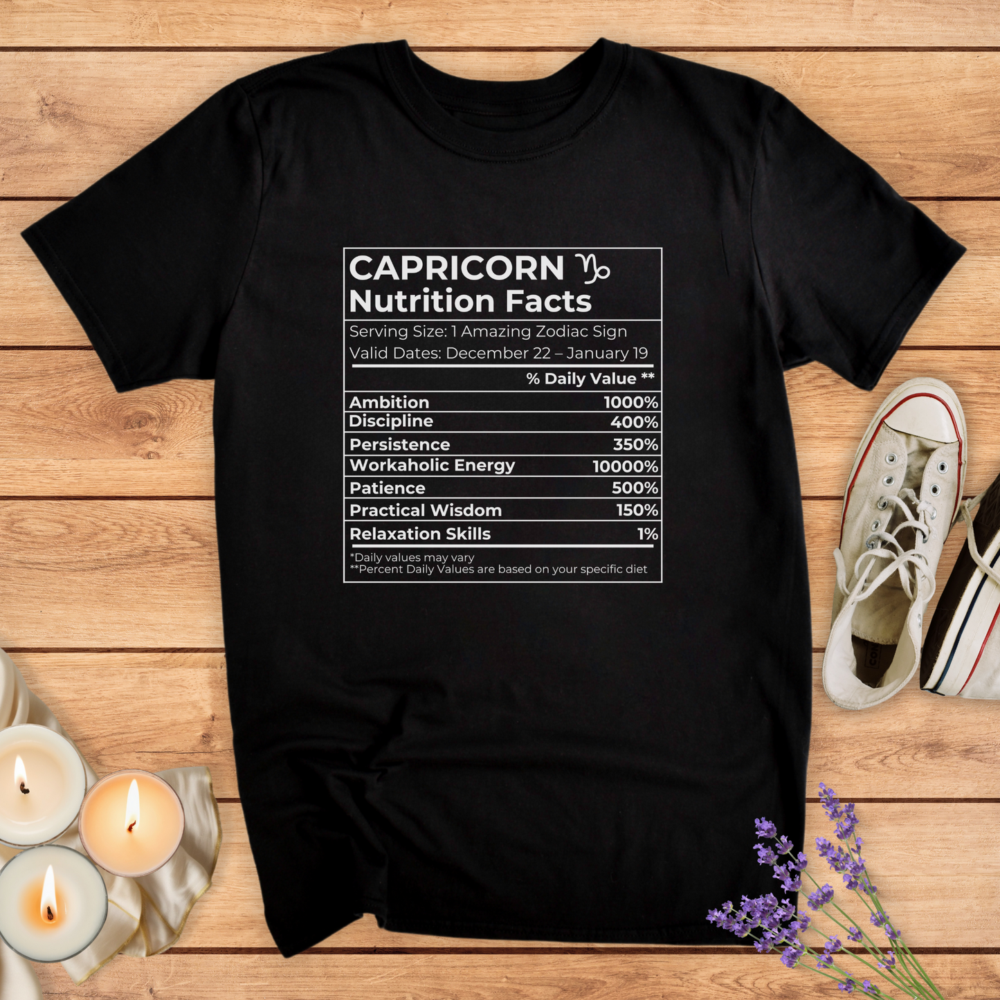 CAPRICORN NUTRITION T-SHIRT - Print Material - Vibe Culture