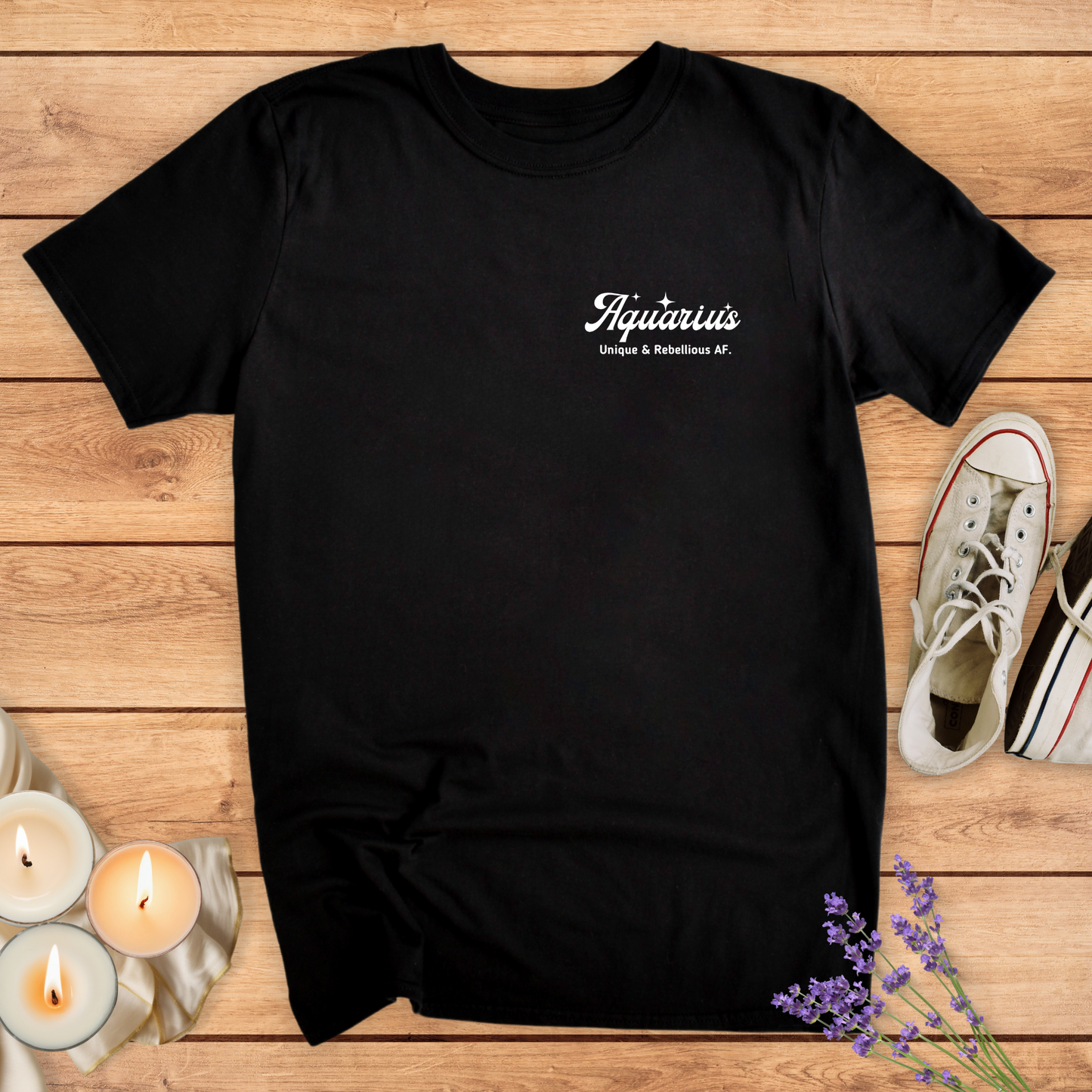 AQUARIUS SPARKLE T-SHIRT - Print Material - Vibe Culture