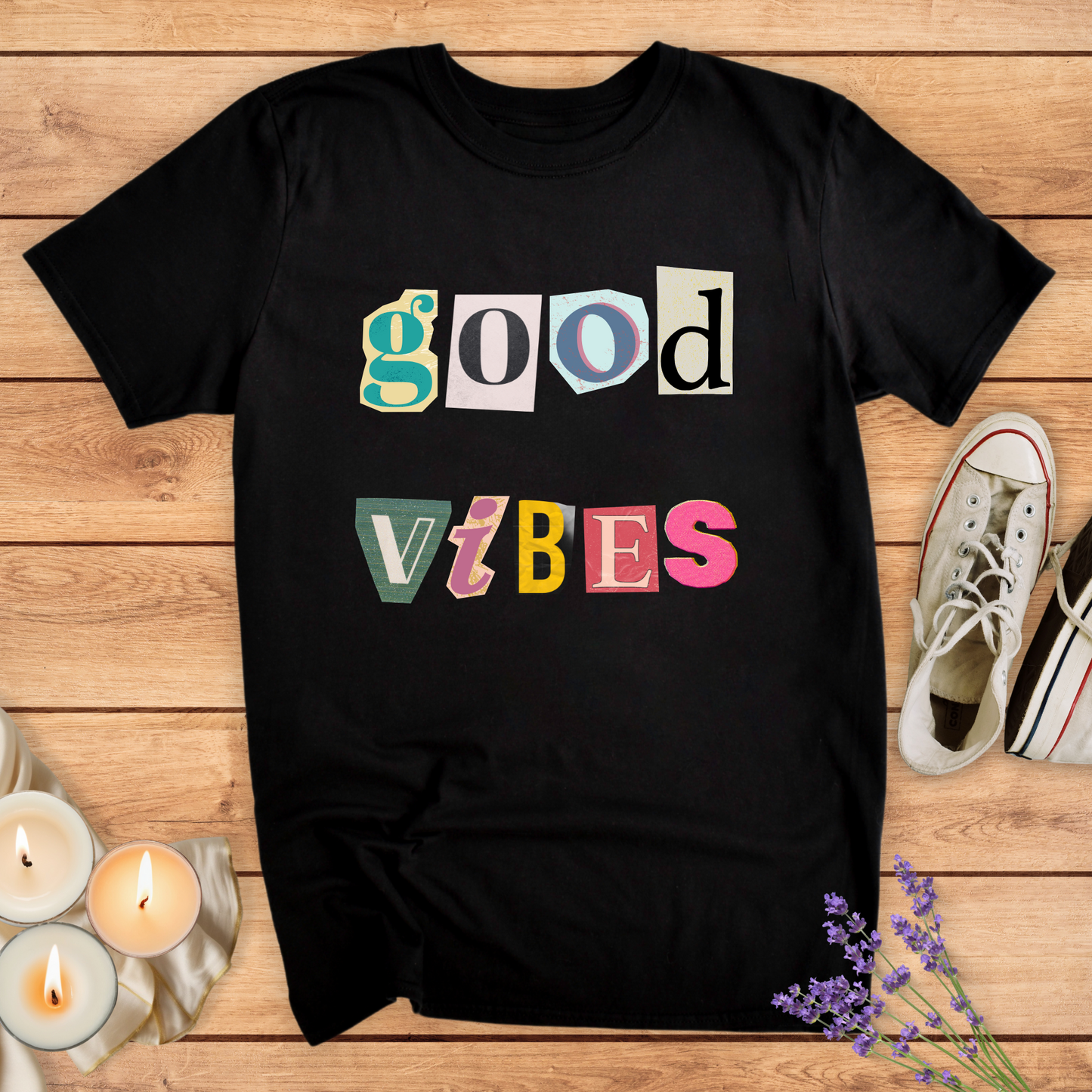GOOD VIBES ON PAPER T-SHIRT - Print Material - Vibe Culture