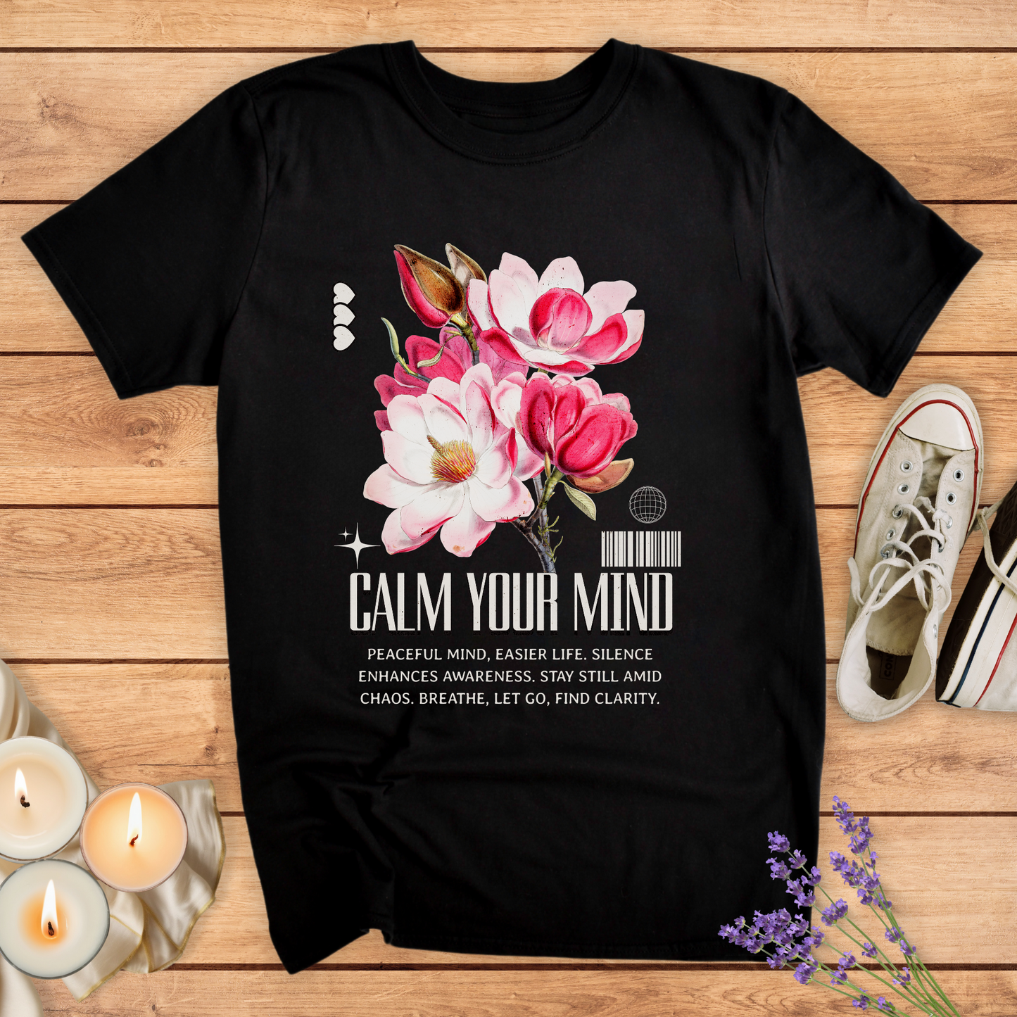 CALM YOUR MIND T-SHIRT - Print Material - Vibe Culture