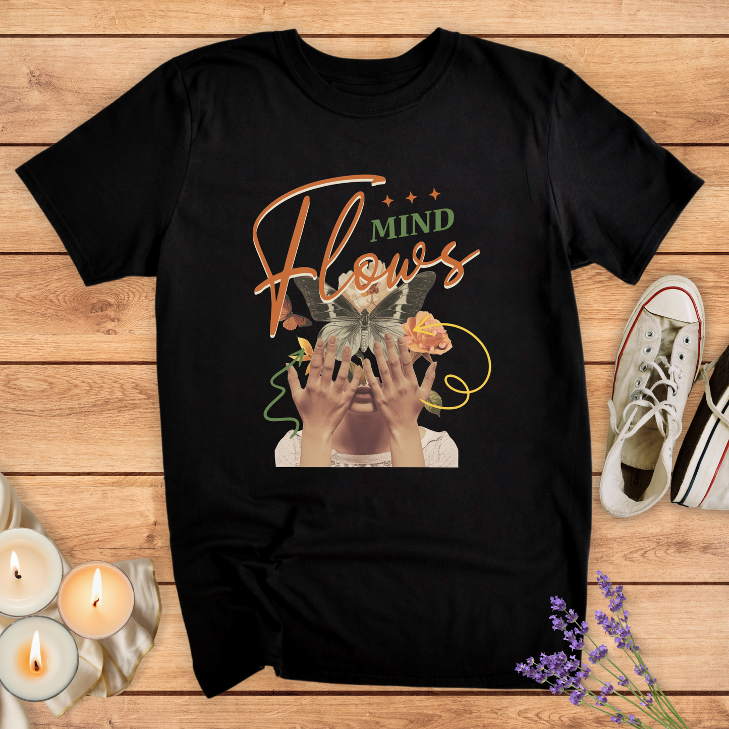 MIND FLOWS T-SHIRT - Print Material - Vibe Culture