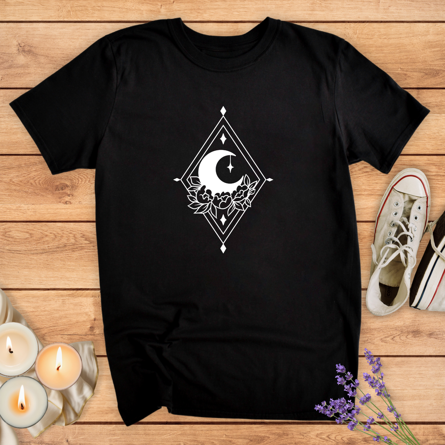 MOON BLOOM T-SHIRT - Print Material - Vibe Culture