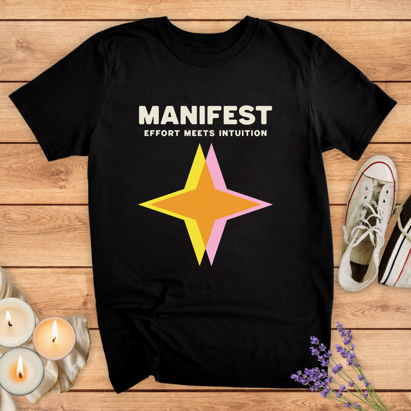 EFFORT MEETS INTUITION T-SHIRT - Print Material - Vibe Culture