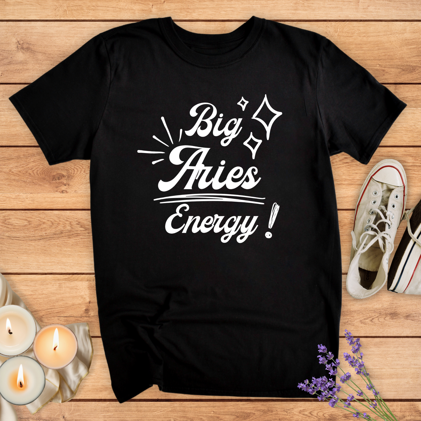 BIG ARIES ENERGY T-SHIRT - Print Material - Vibe Culture