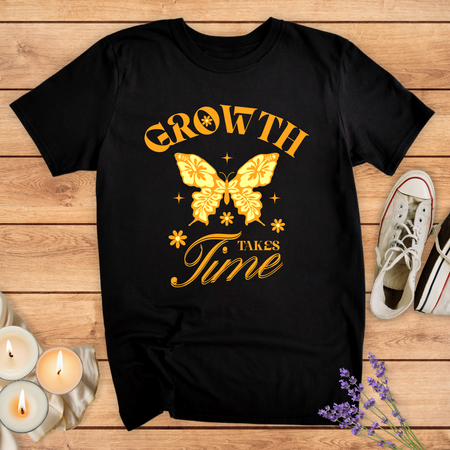 TAKES TIME T-SHIRT - Print Material - Vibe Culture