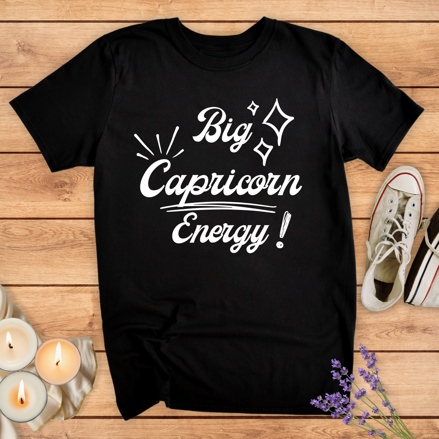 BIG CAPRICORN ENERGY T-SHIRT - Print Material - Vibe Culture