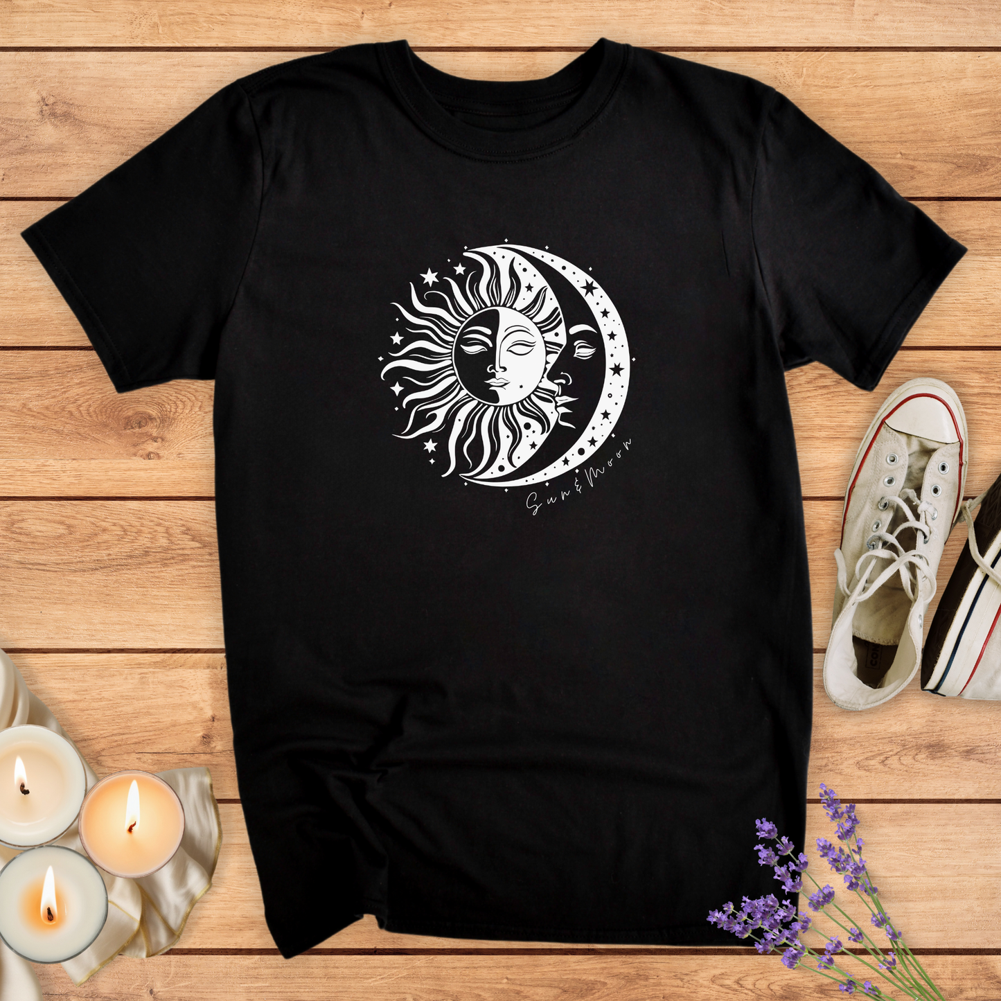 SUN AND MOON T-SHIRT - Print Material - Vibe Culture