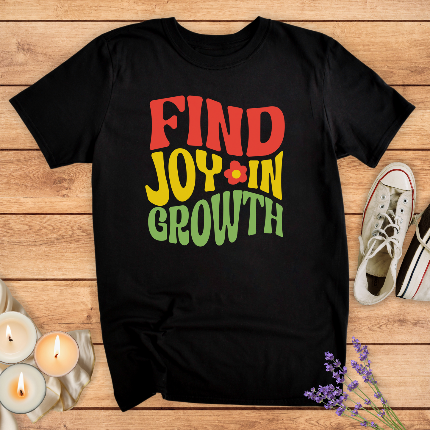 FIND JOY T-SHIRT - Print Material - Vibe Culture