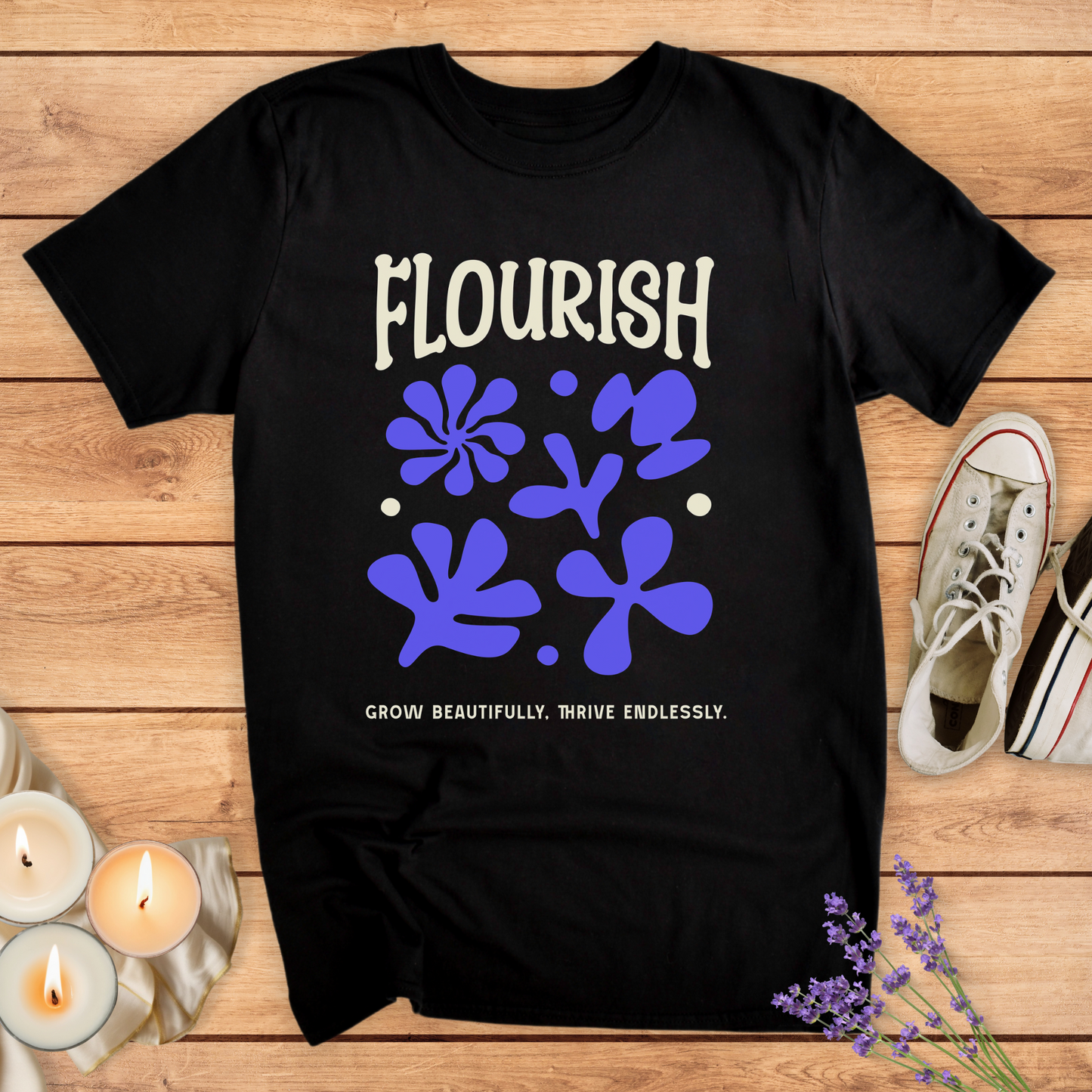FLOURISH T-SHIRT - Print Material - Vibe Culture