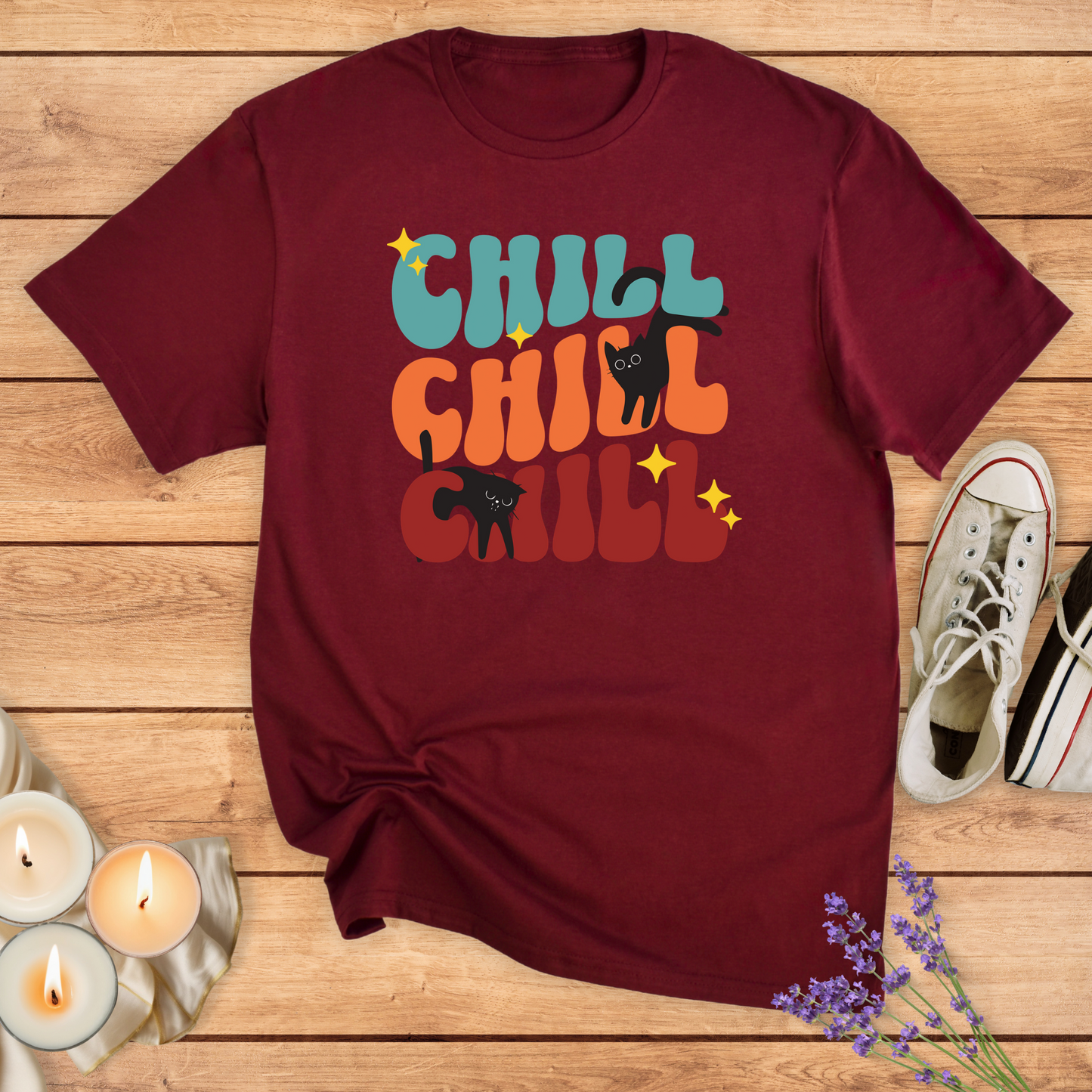 CHILL CHILL CHILL T-SHIRT - Print Material - Vibe Culture