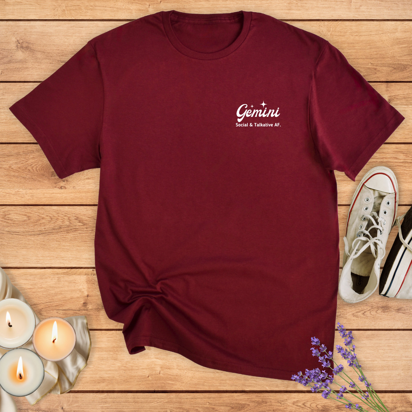 GEMINI SPARKLE T-SHIRT - Print Material - Vibe Culture