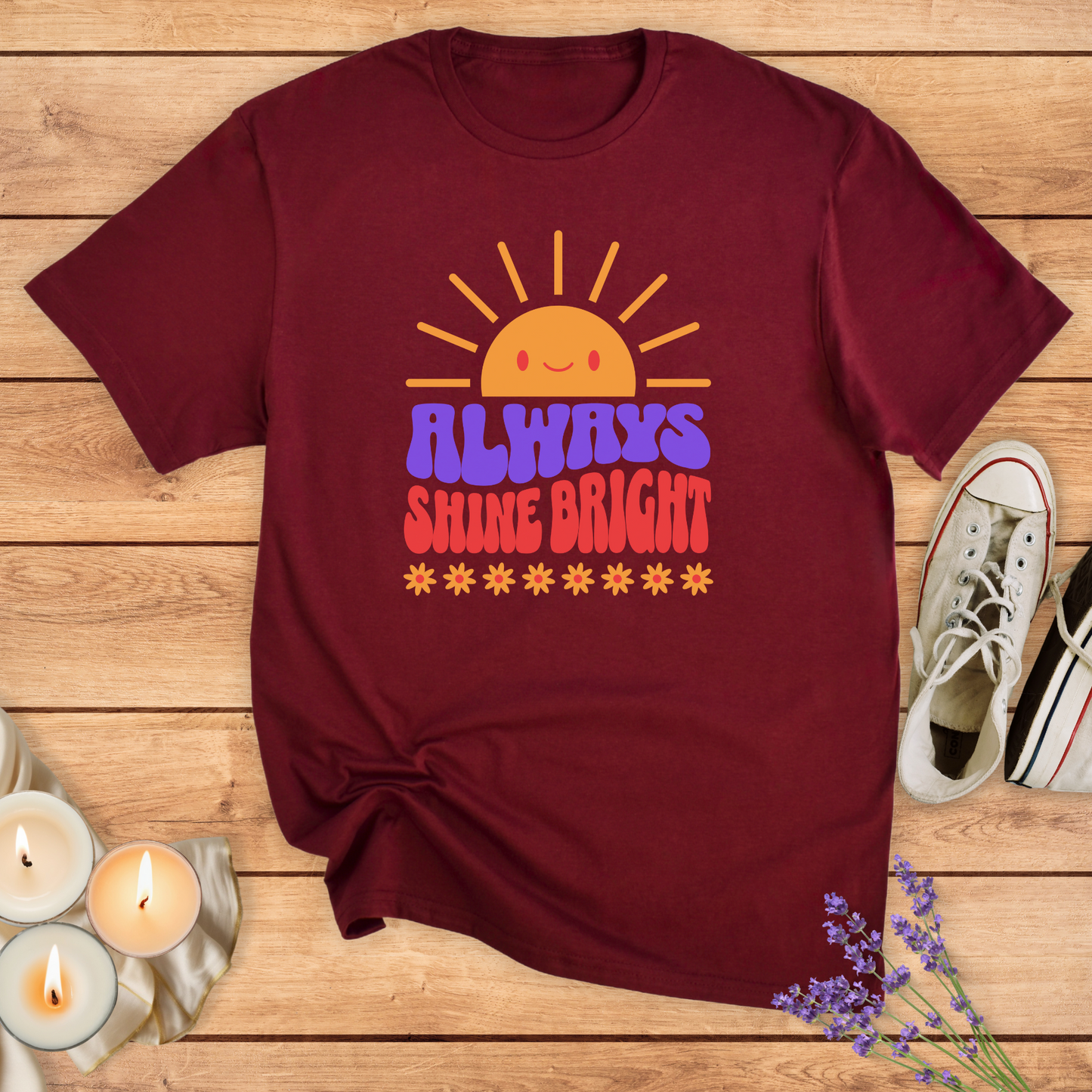 ALWAYS SHINE BRIGHT T-SHIRT - Print Material - Vibe Culture
