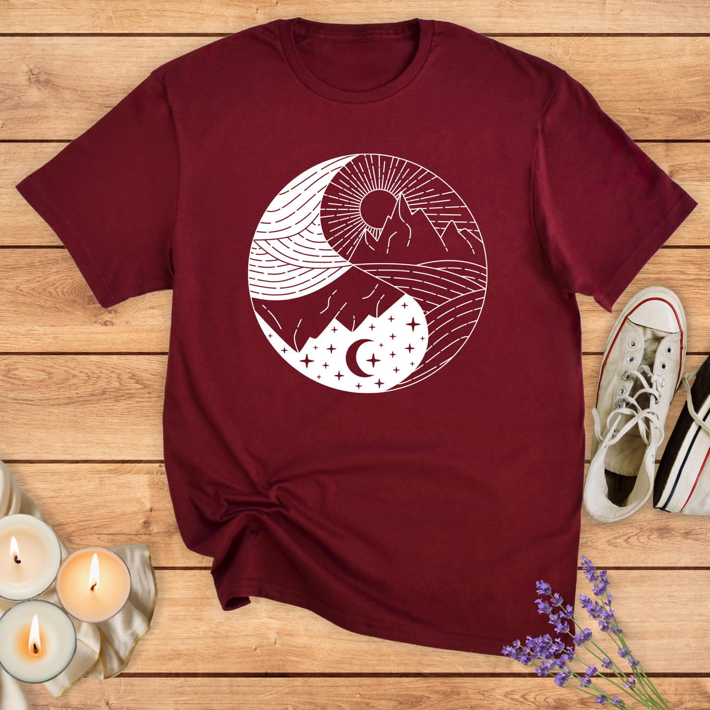 YINYANG SUN AND MOON T-SHIRT