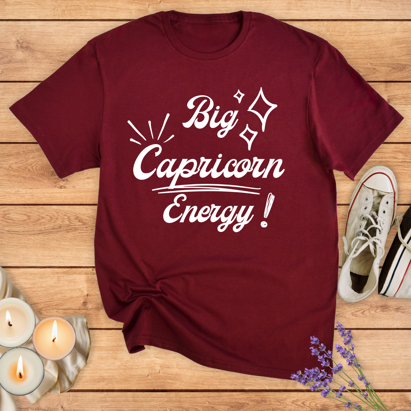 BIG CAPRICORN ENERGY T-SHIRT - Print Material - Vibe Culture