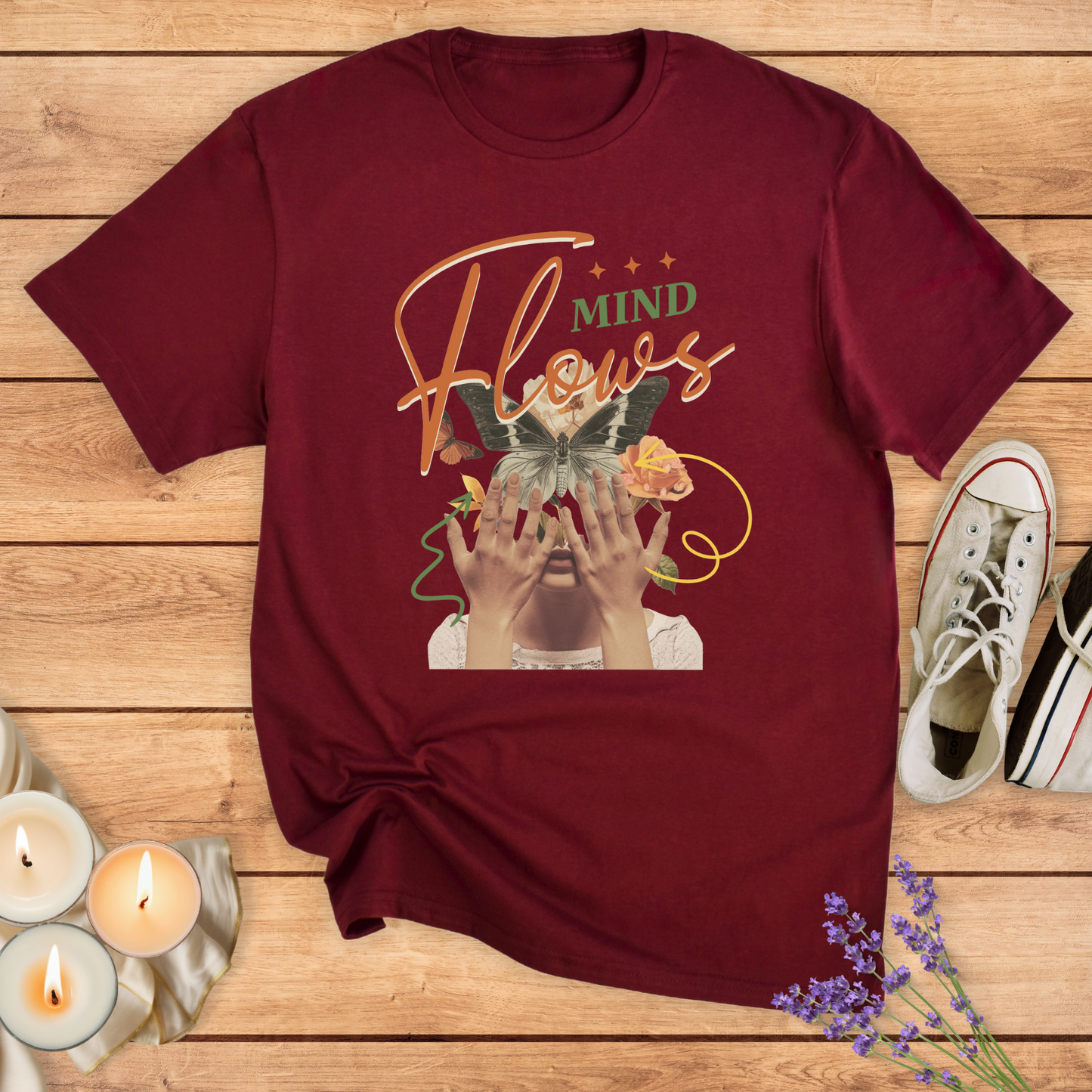 MIND FLOWS T-SHIRT - Print Material - Vibe Culture