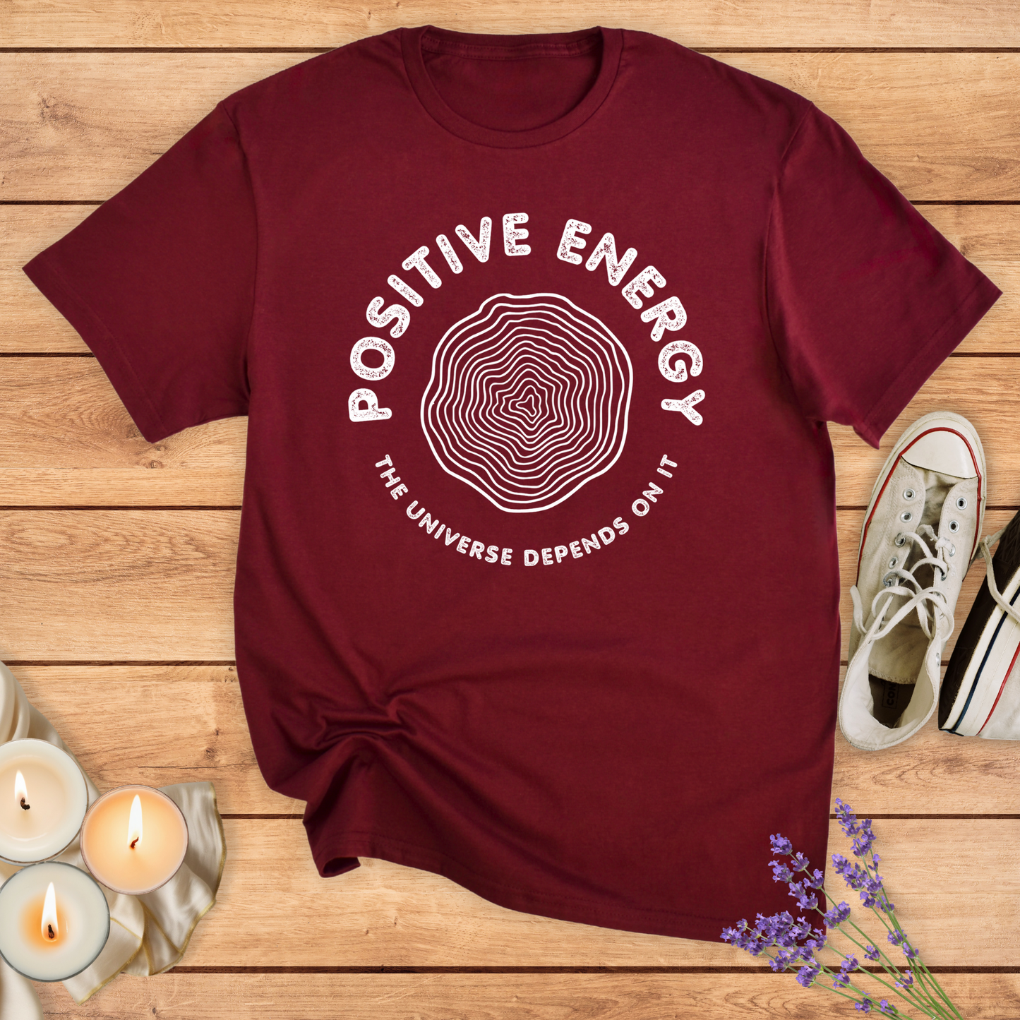 POSITIVE ENERGY T-SHIRT - Print Material - Vibe Culture