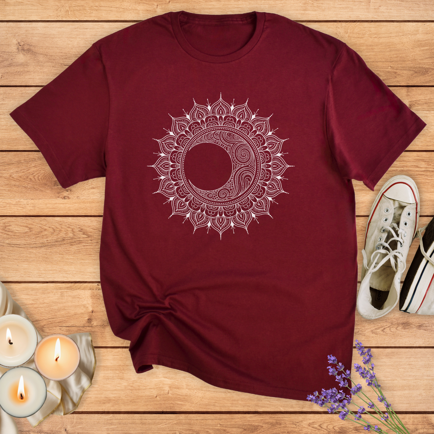 BOHO MOON MANDALA T-SHIRT