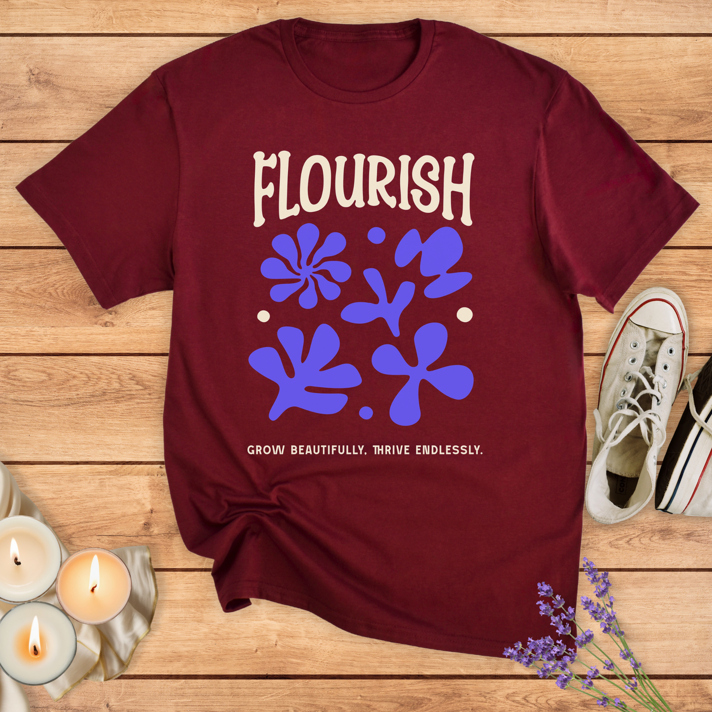 FLOURISH T-SHIRT - Print Material - Vibe Culture