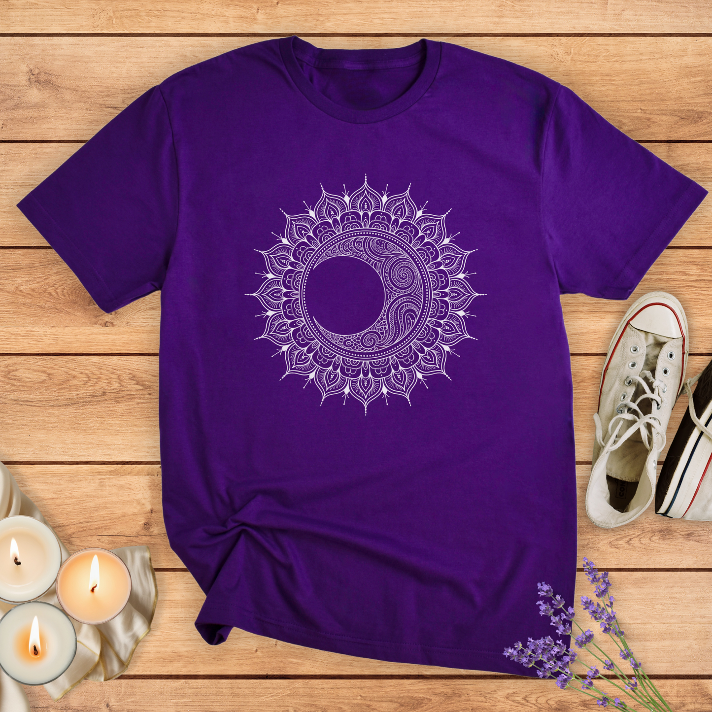 BOHO MOON MANDALA T-SHIRT