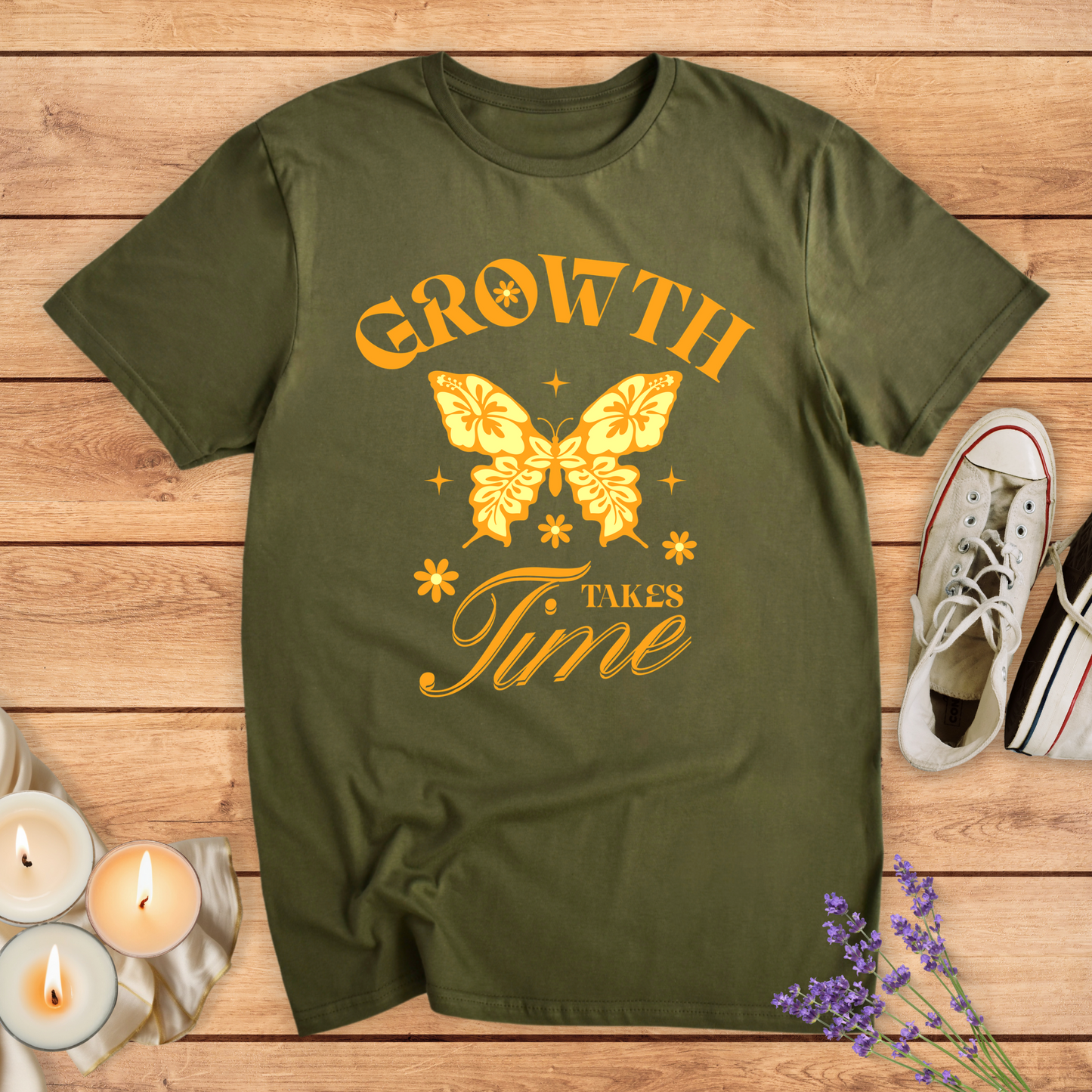 TAKES TIME T-SHIRT - Print Material - Vibe Culture