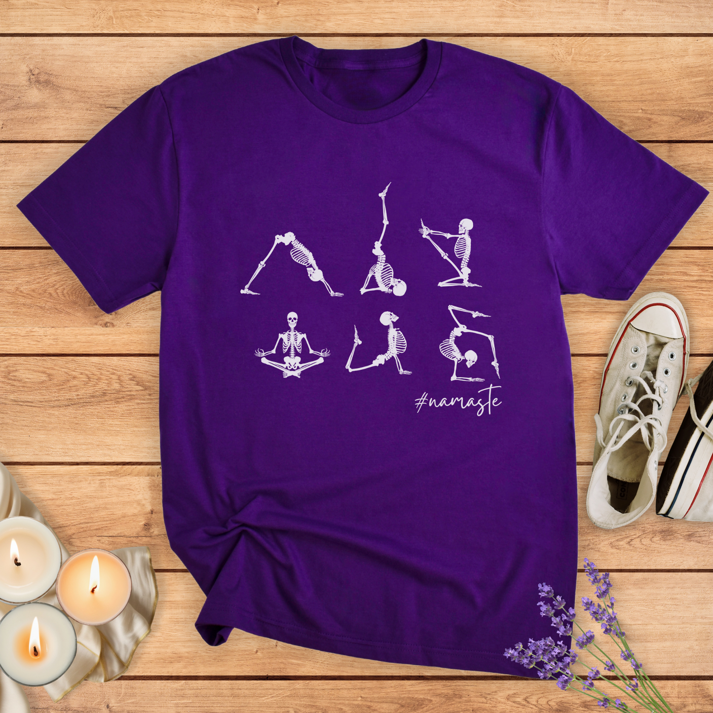 NAMASTE SKELETONS T-SHIRT