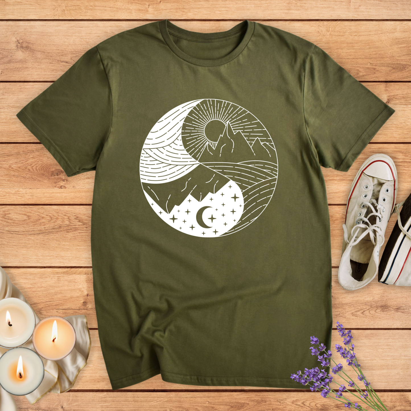 YINYANG SUN AND MOON T-SHIRT
